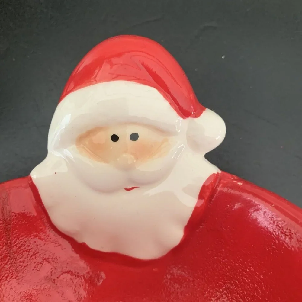 Ceramic Christmas Collection 3 Small Bowl Set Santa Snowman Penguin KT Group